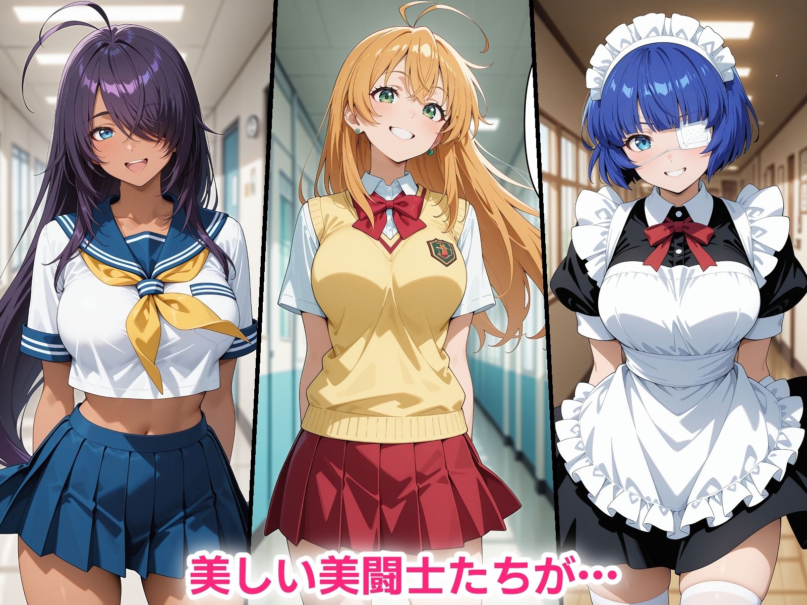 催●おじさんに寝取られる美闘士たち〜全員メス堕ち・孕ませ〜 サンプル1ページ目