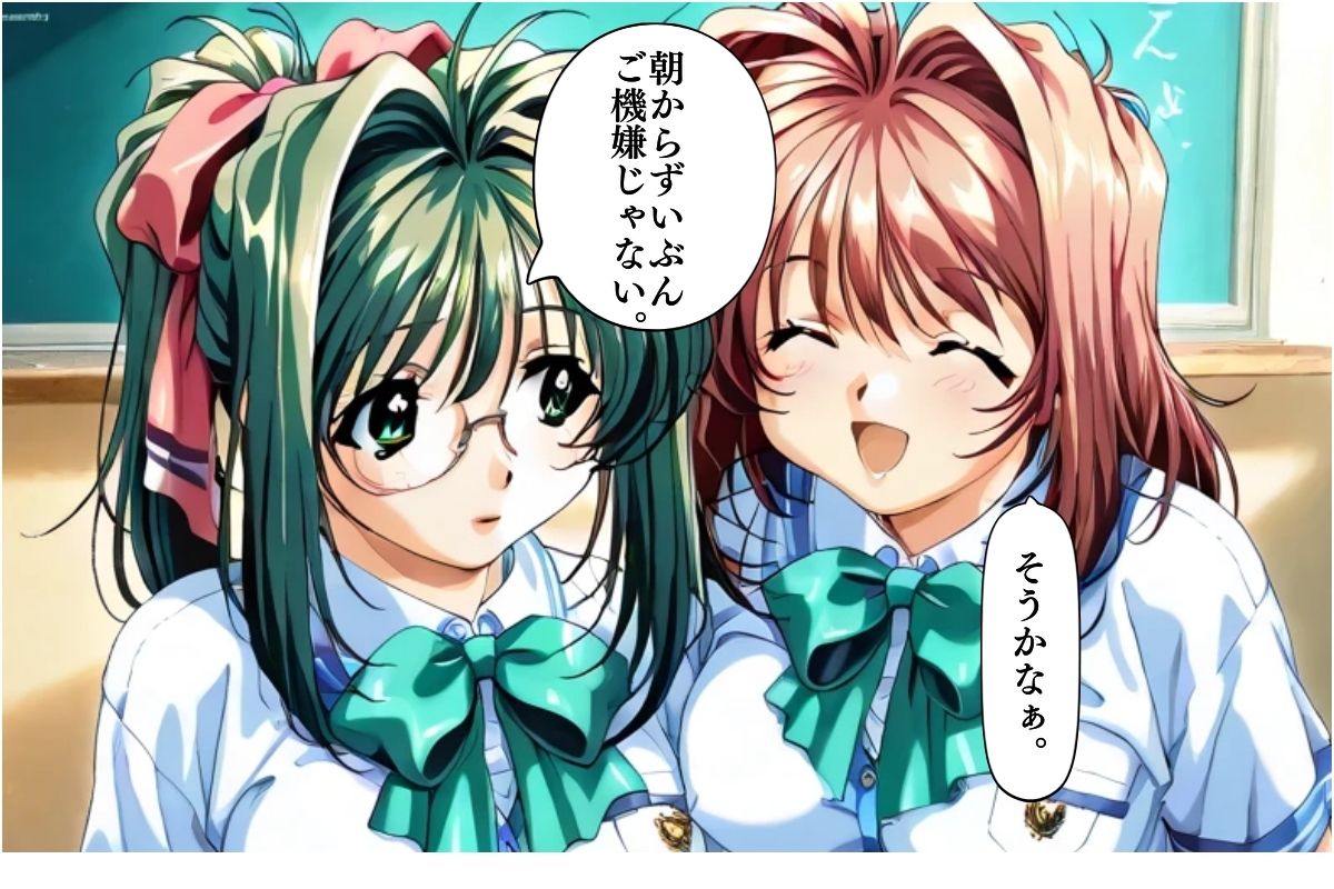 AIイラストCG集85 LOVERSー恋に〇ちたら 河〇理恵 初体験編（セリフ＆擬音付き） サンプル2ページ目