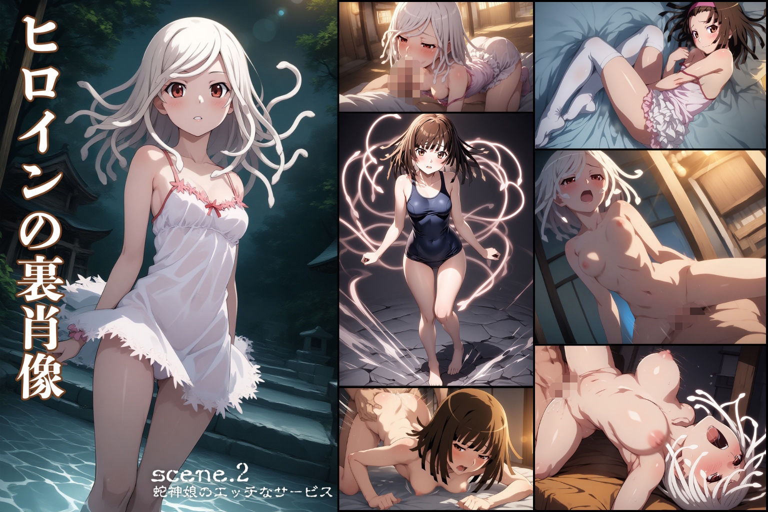 ヒロインの裏肖像〜魔法少女と蛇神の娘〜 サンプル5ページ目