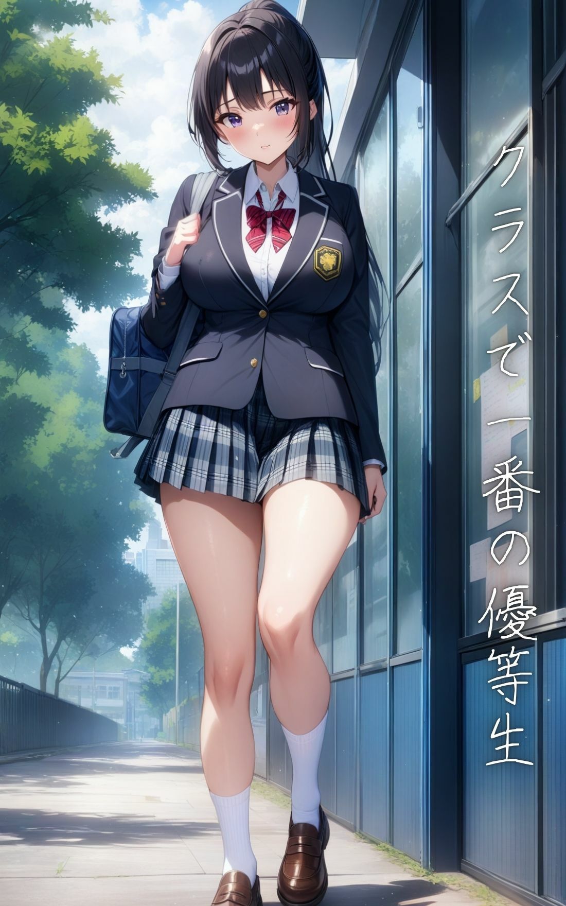 学力No.1の巨乳女子校生  クラスで1番エロい説 サンプル1ページ目