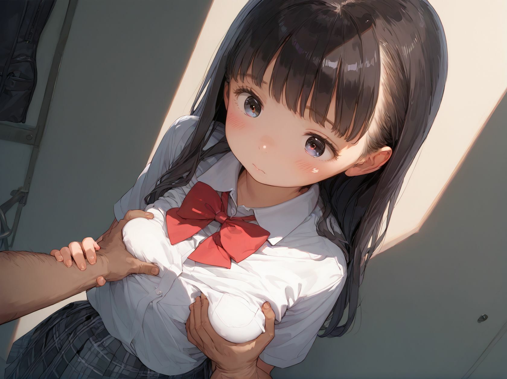 女子校生姪っ子のち〇ぽが吸い付くようなぷにまんに挿入して種付け・中出し サンプル1ページ目