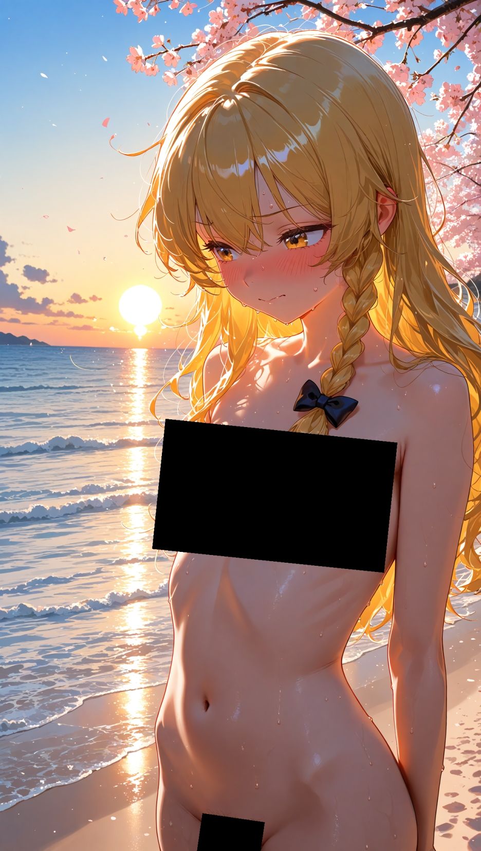魔理沙ちゃんのえっちな写真集vol.4〜春の晴れた夕方の海編〜 サンプル7ページ目