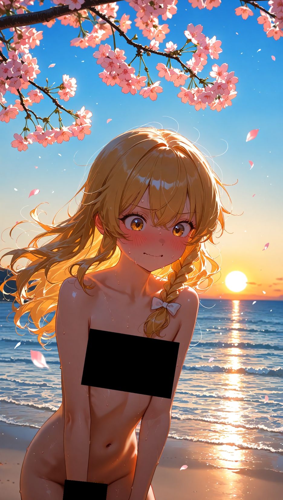 魔理沙ちゃんのえっちな写真集vol.4〜春の晴れた夕方の海編〜 サンプル8ページ目