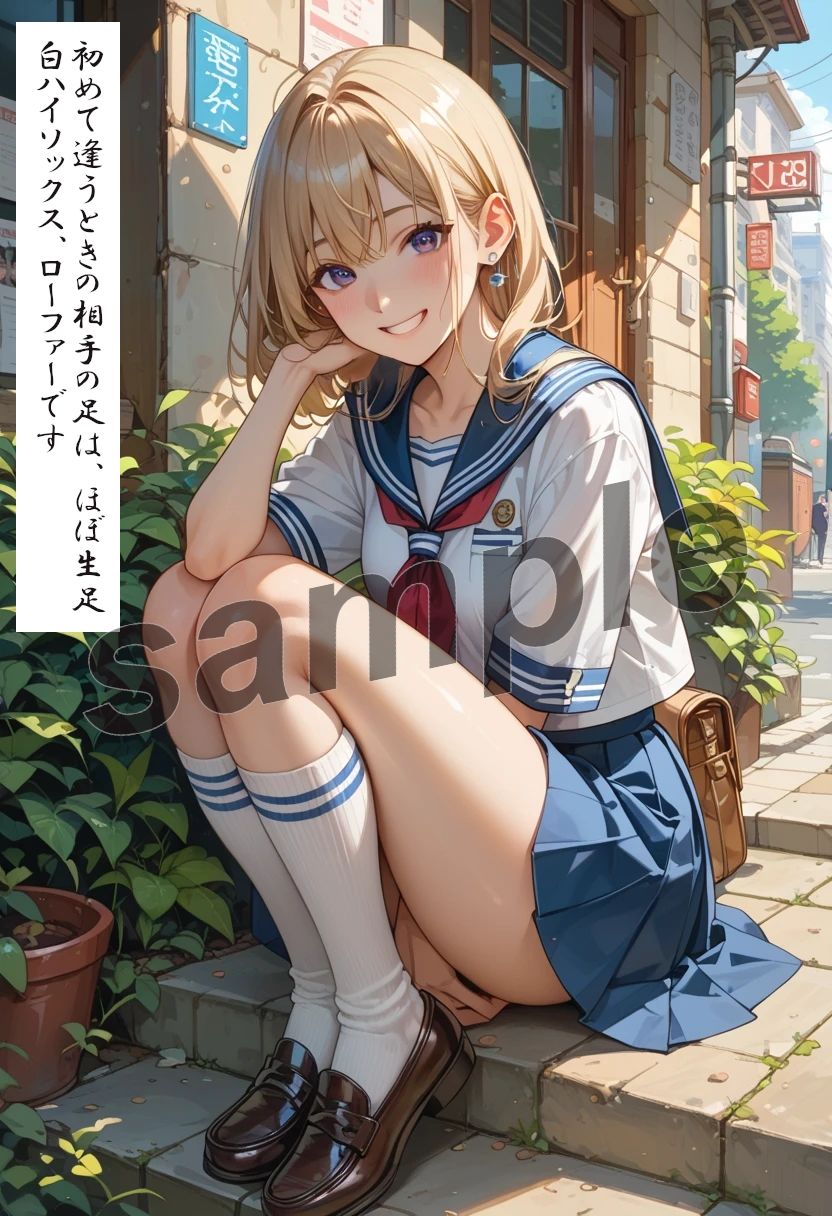 僕が女の娘と出逢い足フェチプレイした方法 パンストで蒸れた臭っさい足で抜いてもらっていいっすか？ サンプル1ページ目