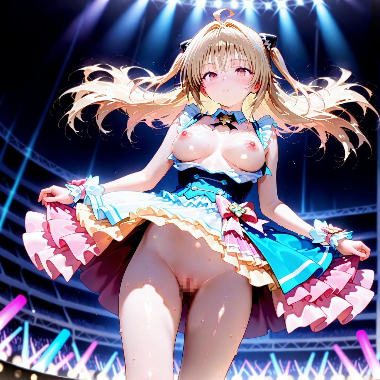 【Part2】JKアイドルコンサートで公開オナニー！☆自慢の竿で持ち帰りエッチ サンプル4ページ目