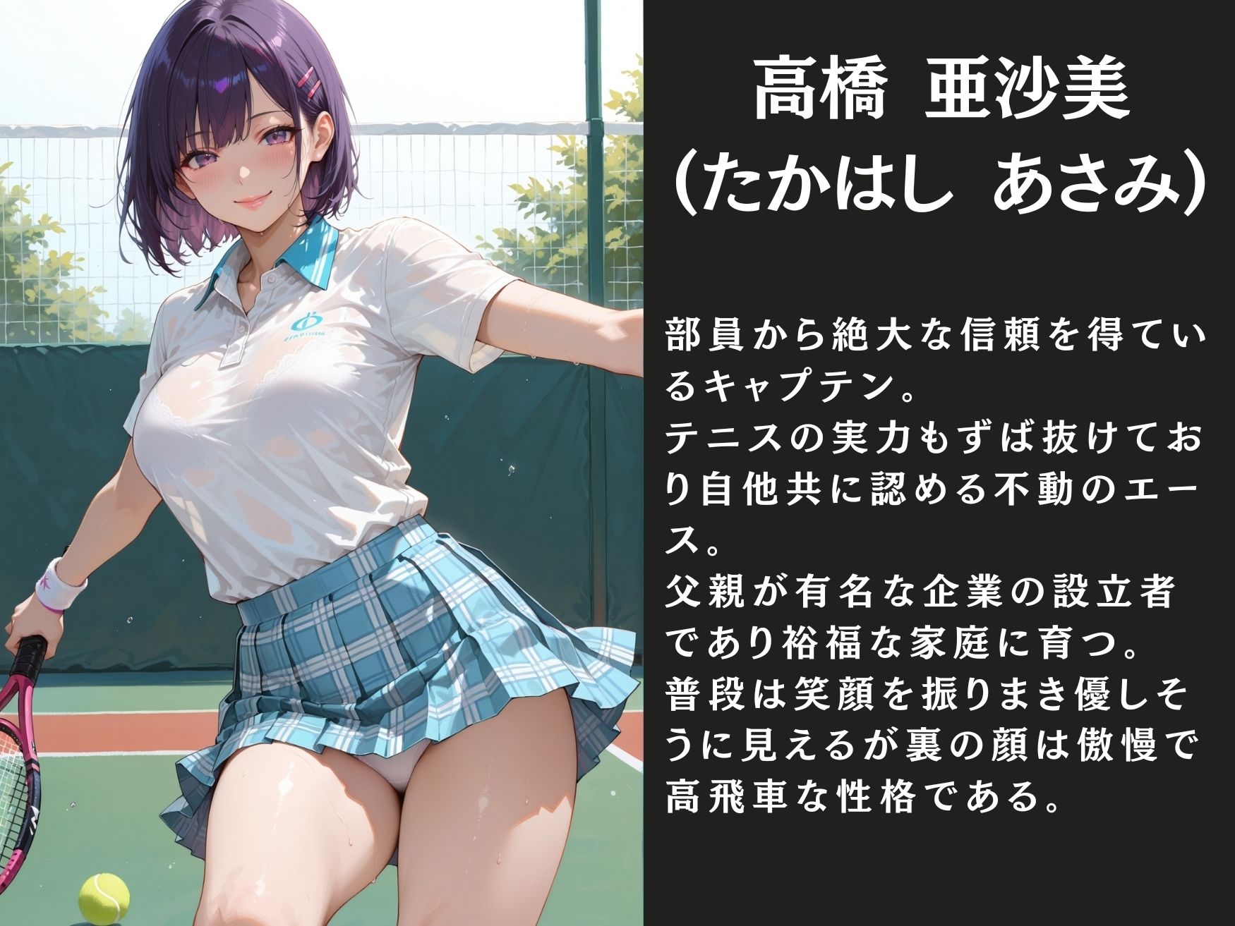 壊された日常〜テニス部巨乳女子校生を縛り上げ生ハメ調教〜 サンプル1ページ目