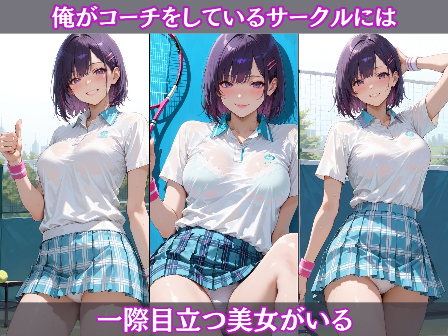 壊された日常〜テニス部巨乳女子校生を縛り上げ生ハメ調教〜 サンプル2ページ目