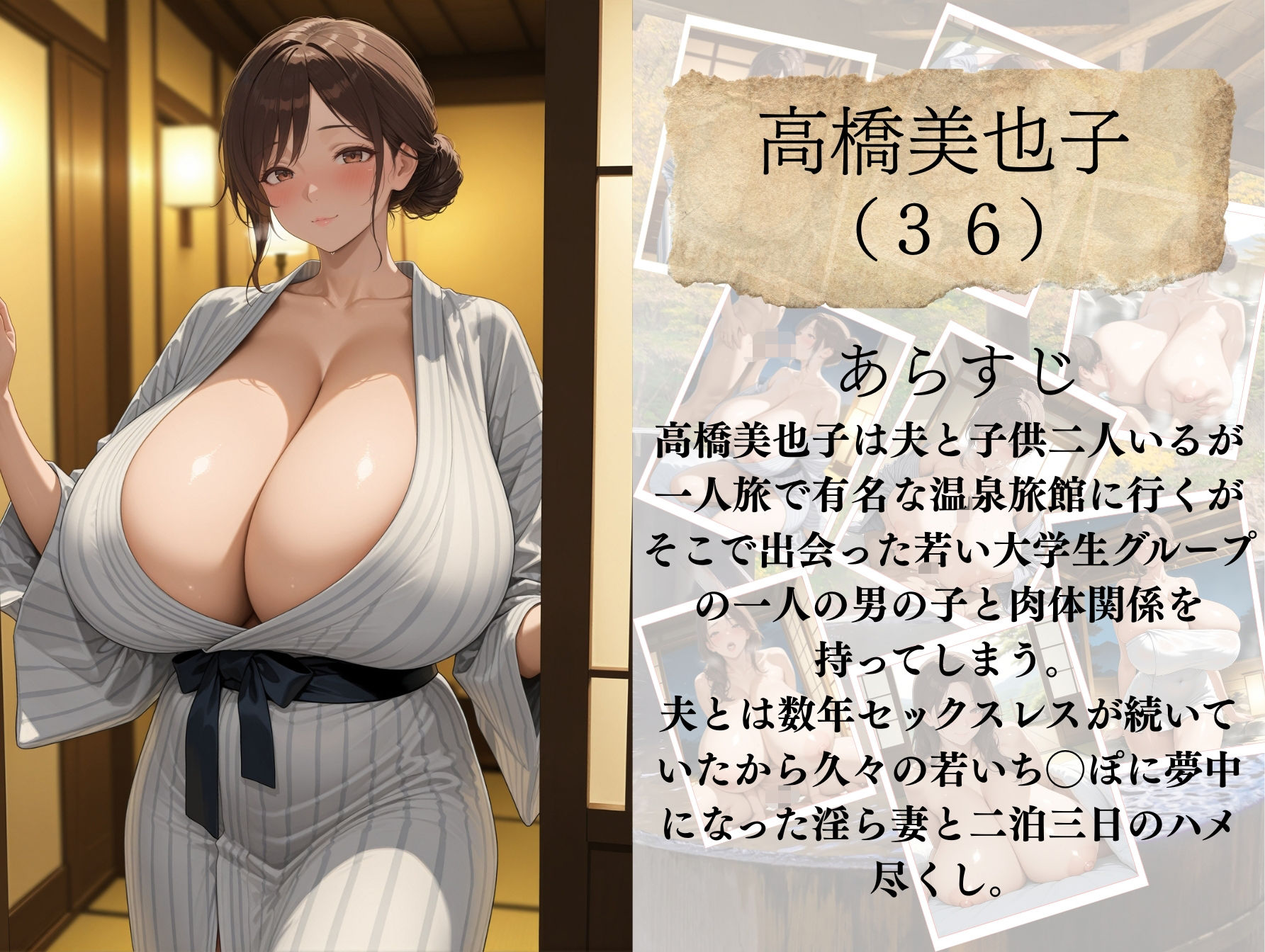 爆乳人妻秘湯色情物語 サンプル1ページ目