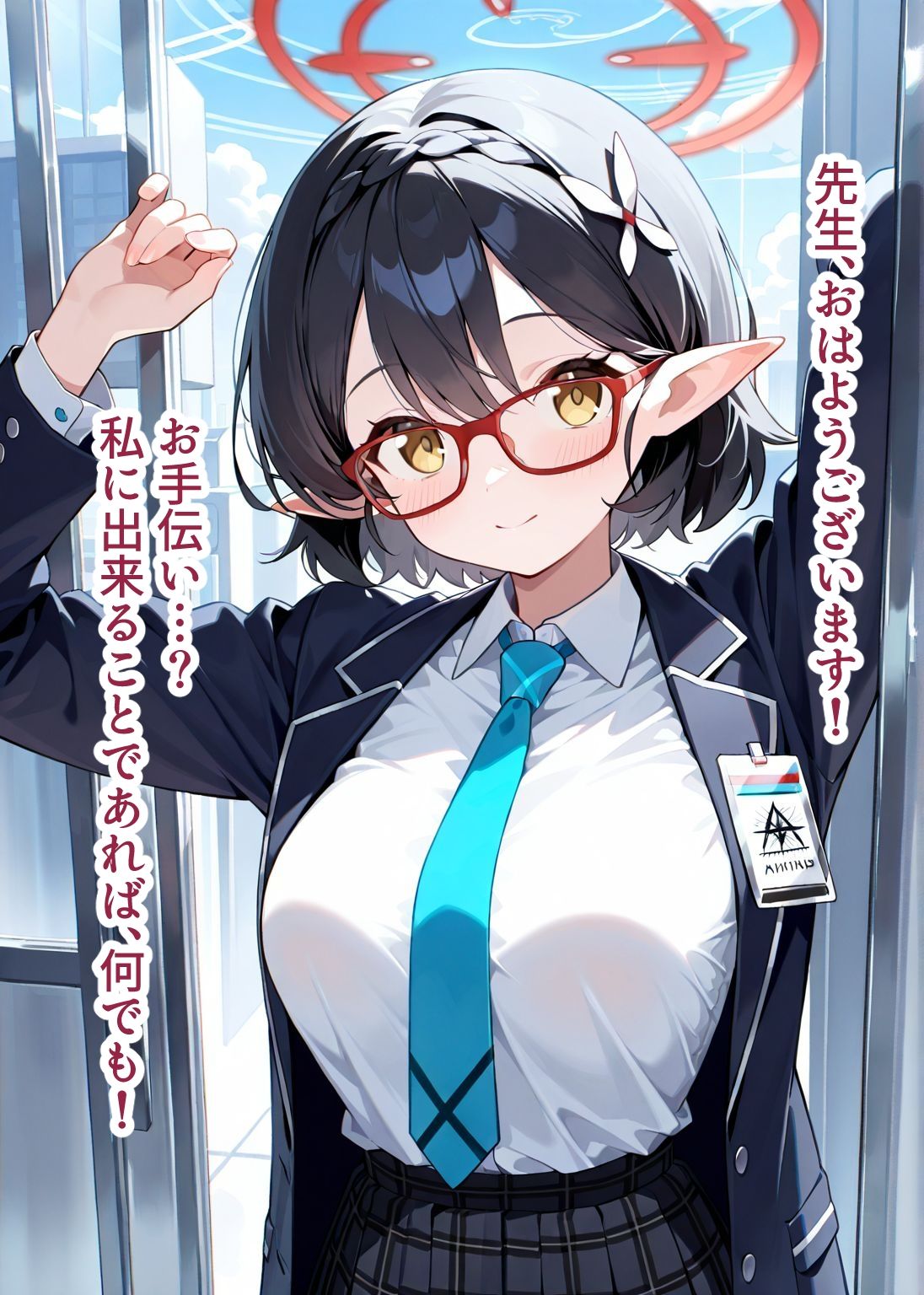 【総枚数257p】アヤネ【ブルアカセリフ付きエロCG集】 サンプル1ページ目