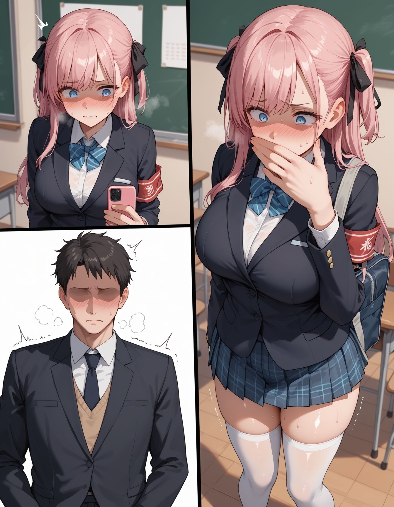 弱みを握られた風紀委員、桜庭ひよりの堕落 サンプル3ページ目