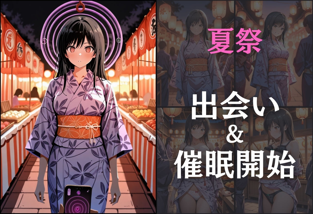 浴衣女子に催●  中出し祭り〜古手川唯〜 サンプル3ページ目