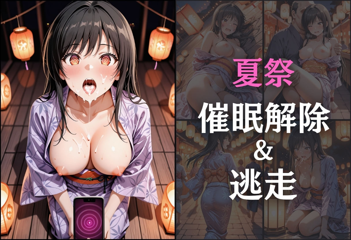 浴衣女子に催●  中出し祭り〜古手川唯〜 サンプル6ページ目