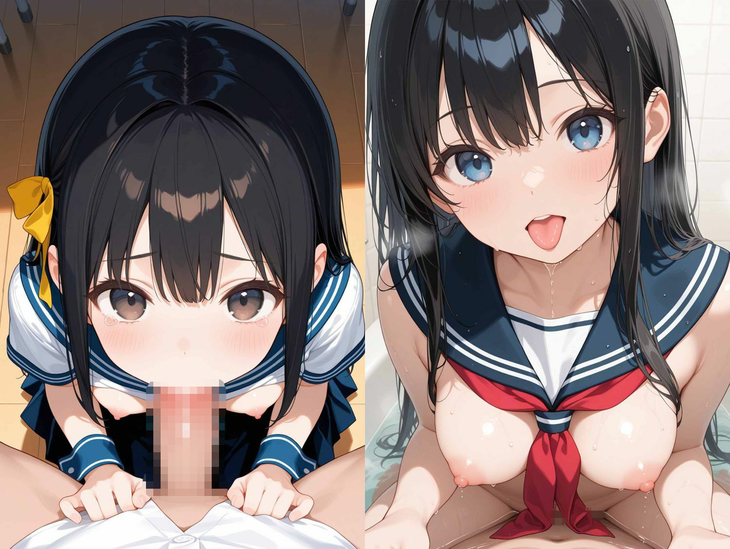 制服性奴●の涙目性奉仕 サンプル5ページ目
