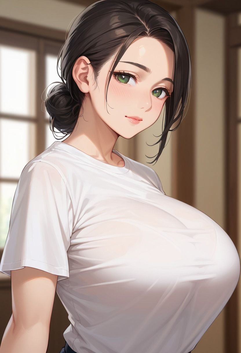 爆乳人妻が息子の友達から連続ぶっかけ サンプル1ページ目