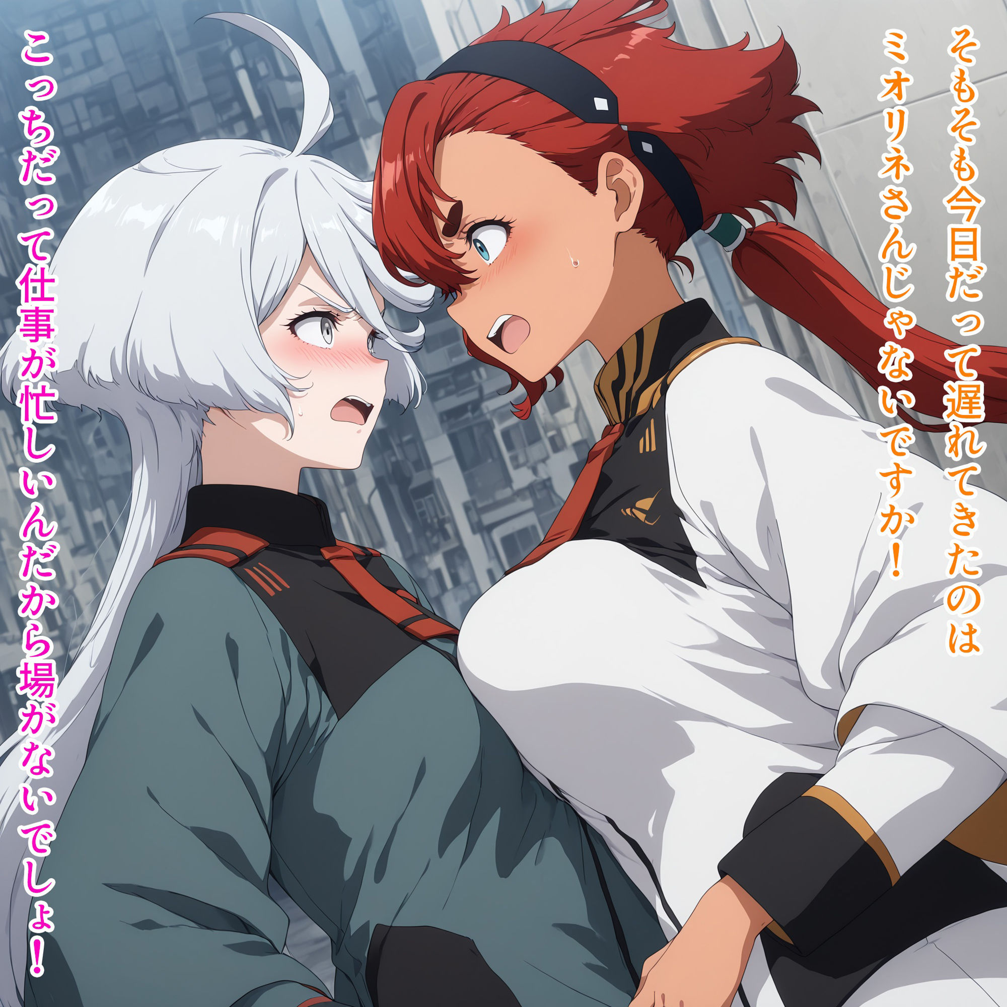 【ガンダム】スレ×ミオ  ラブラブ（ハート）えっち【水星の魔女】 サンプル2ページ目
