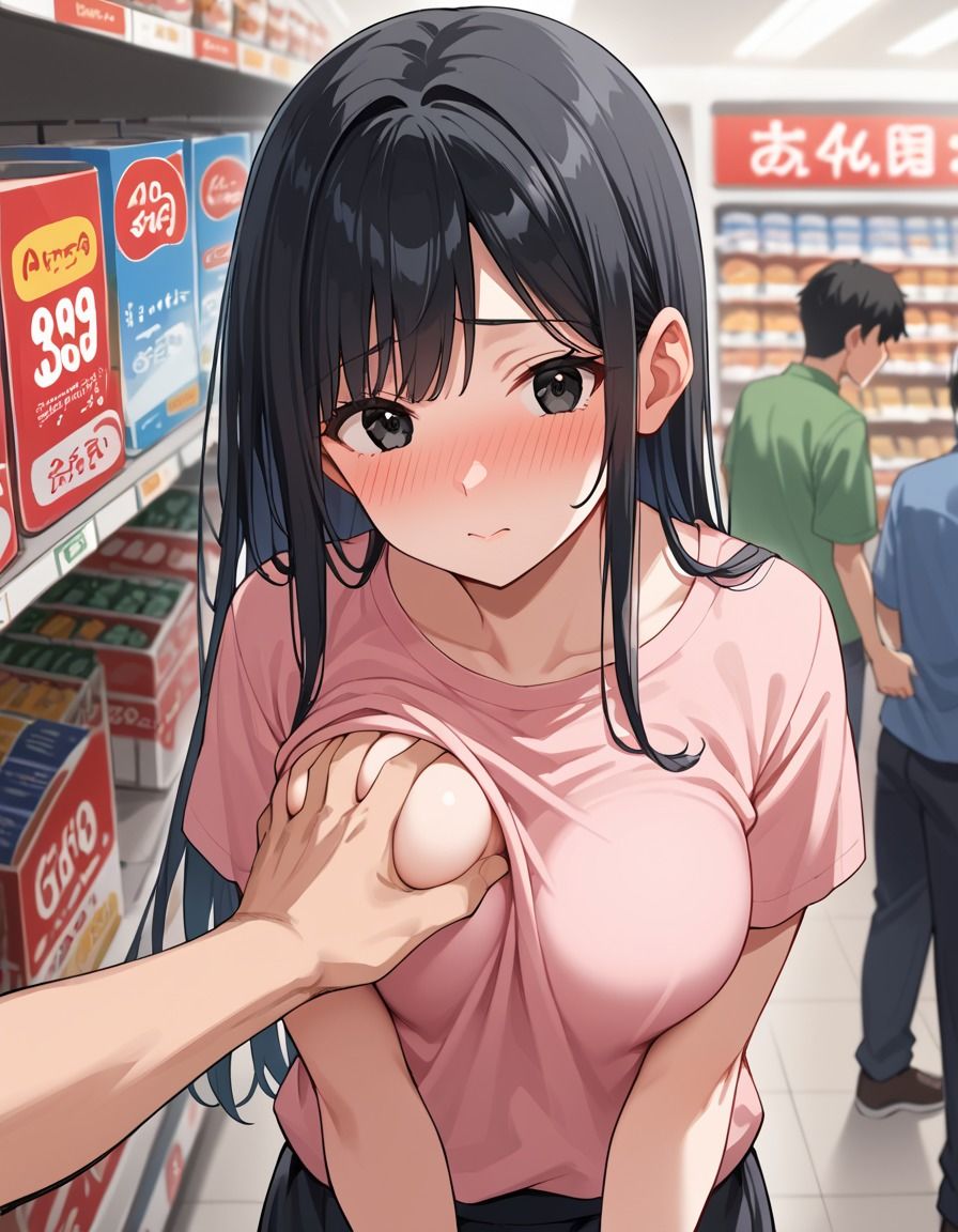 ハ？イト先輩はヤリマン 店長にハ？レないように誘惑してくる先輩 サンプル1ページ目