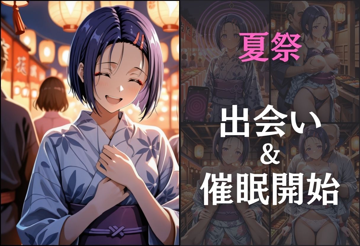 浴衣女子に催●  中出し祭り〜西連寺春奈〜 サンプル3ページ目