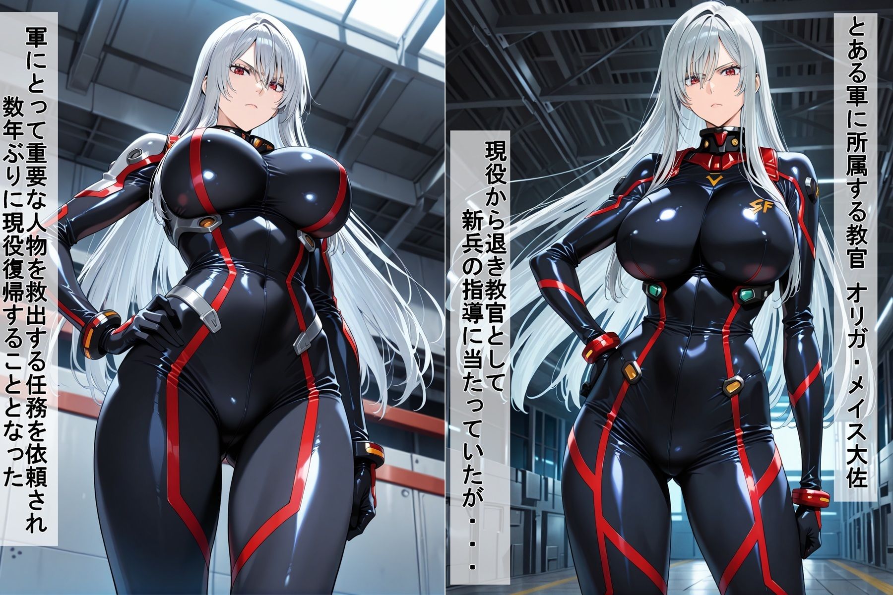 囚われた無表情女兵士 サンプル1ページ目