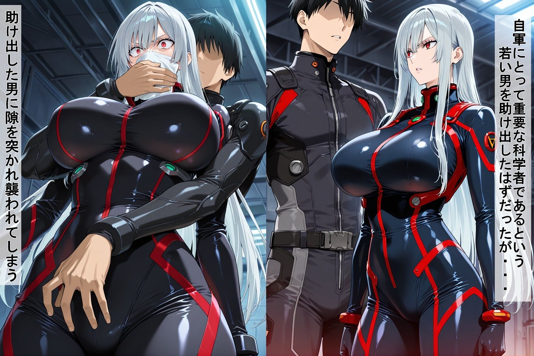 囚われた無表情女兵士 サンプル2ページ目