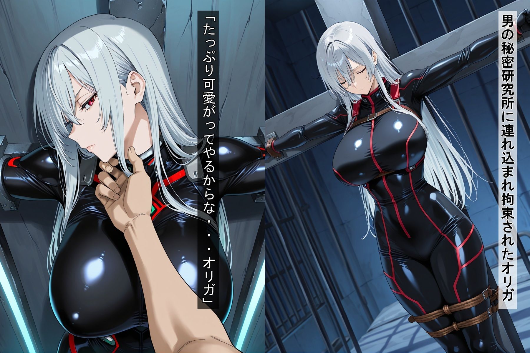 囚われた無表情女兵士 サンプル3ページ目