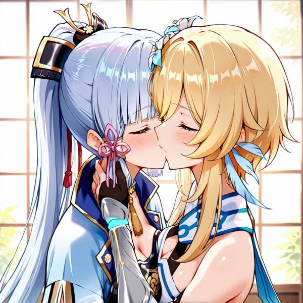ほ〇る×綾〇 ふたなり百合CG集 サンプル1ページ目