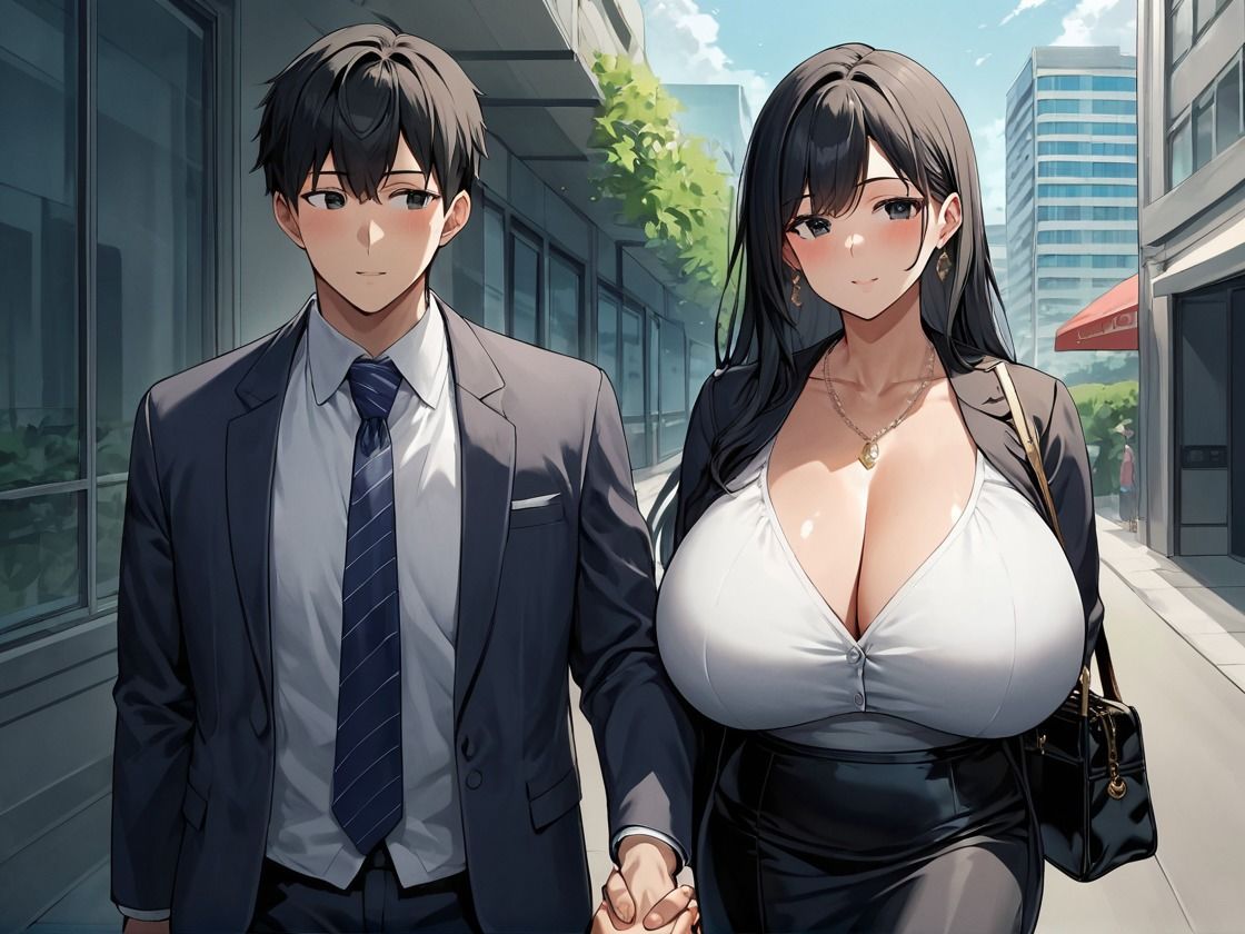 爆乳でドMな同僚を誘って仕事終わりに調教 サンプル1ページ目