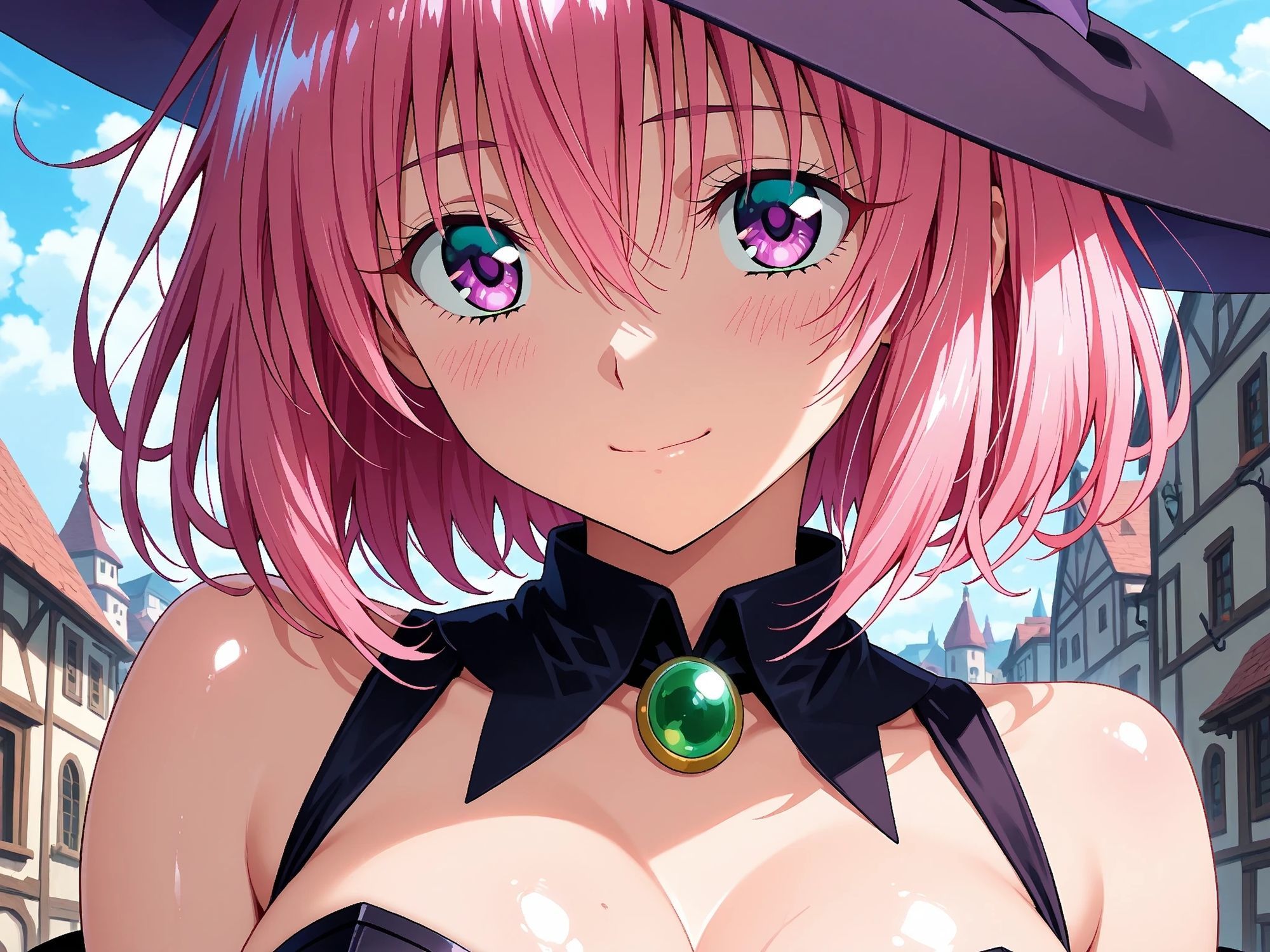 【発情ヒロイン】T●Loveる  モモ・ベ●ア・デビルーク  魔法使いコスで野外授業…しっぽまで感じるの！ サンプル1ページ目