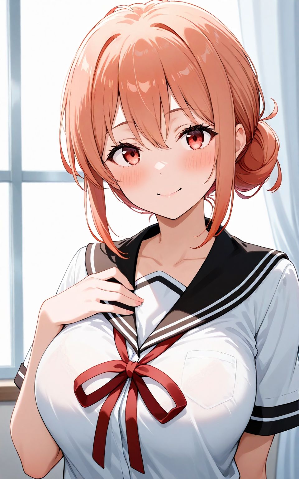 人妻、セーラー服でエッチ サンプル1ページ目