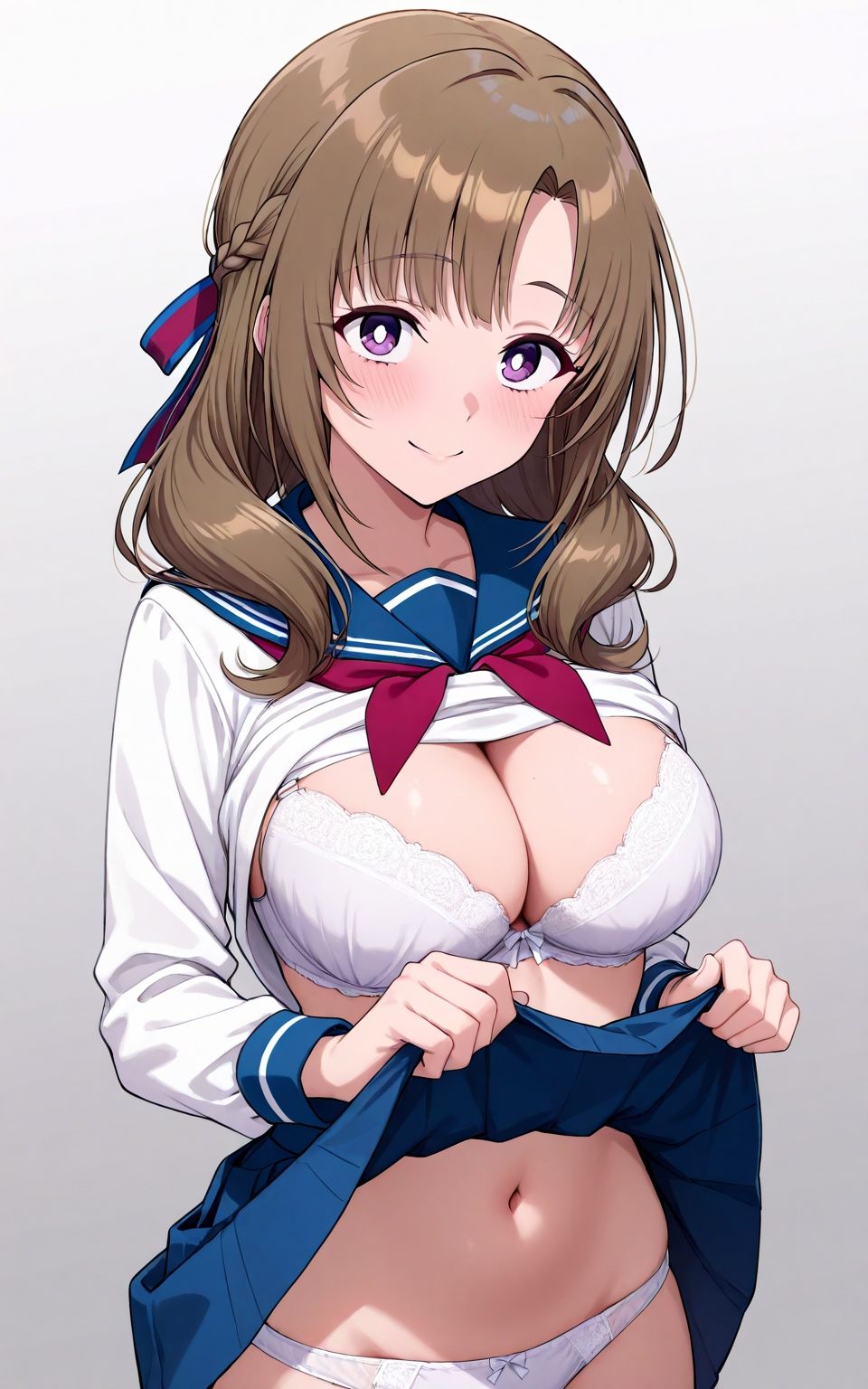 人妻、セーラー服でエッチ サンプル7ページ目