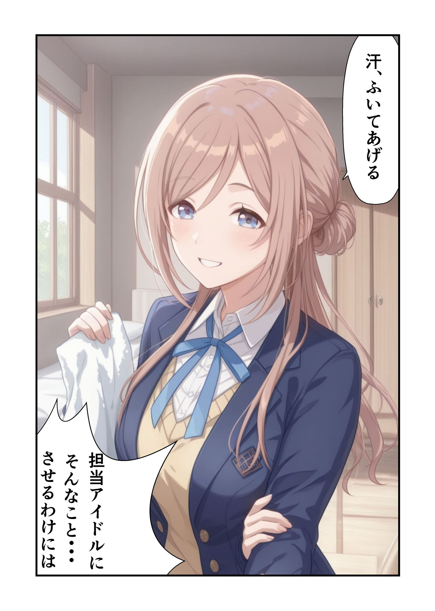 莉波お姉ちゃんのはみ出した看病 サンプル2ページ目
