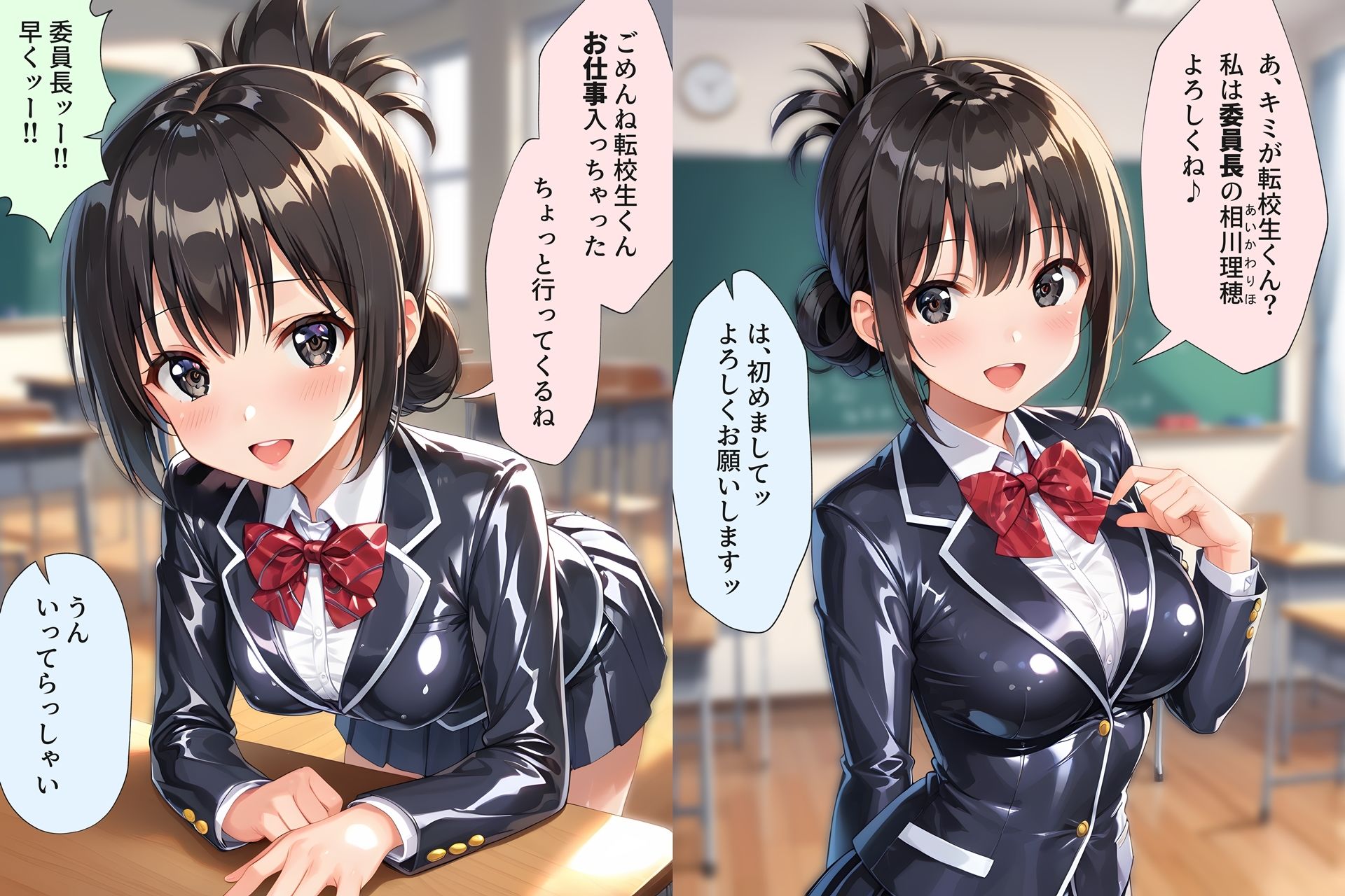 ぶっかけ性処理委員長 サンプル1ページ目