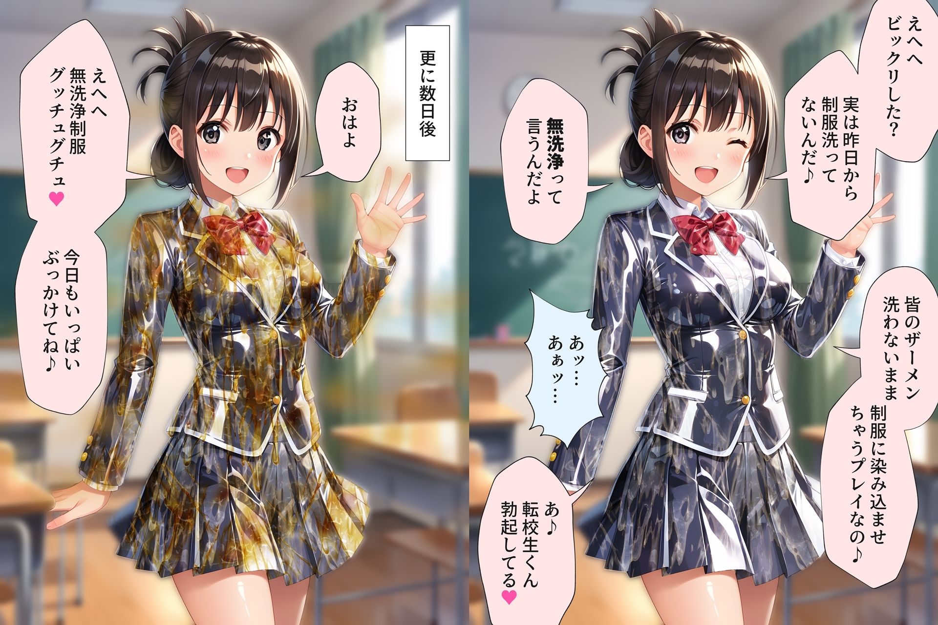 ぶっかけ性処理委員長 サンプル4ページ目