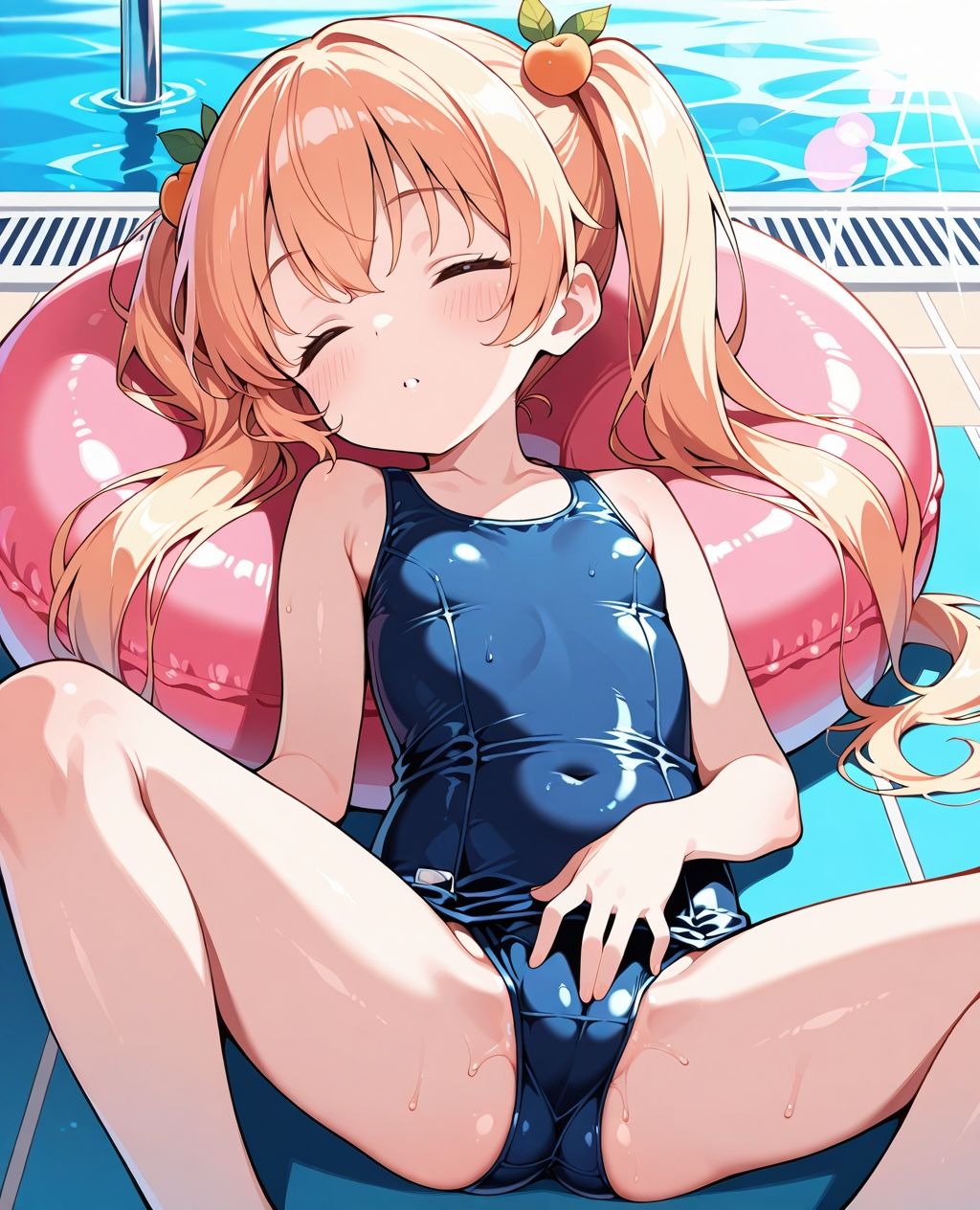 スク水パラダイス☆プールサイドでうたた寝編 サンプル1ページ目