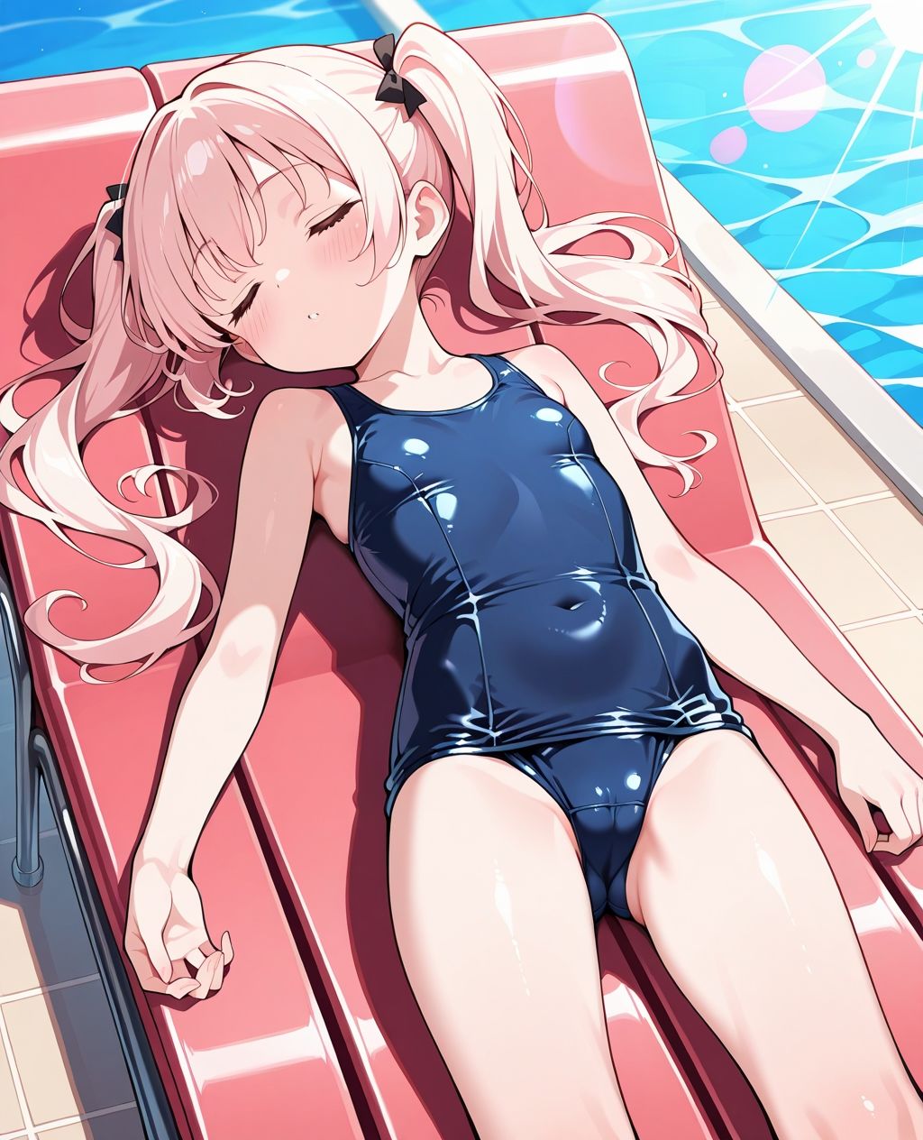 スク水パラダイス☆プールサイドでうたた寝編 サンプル8ページ目