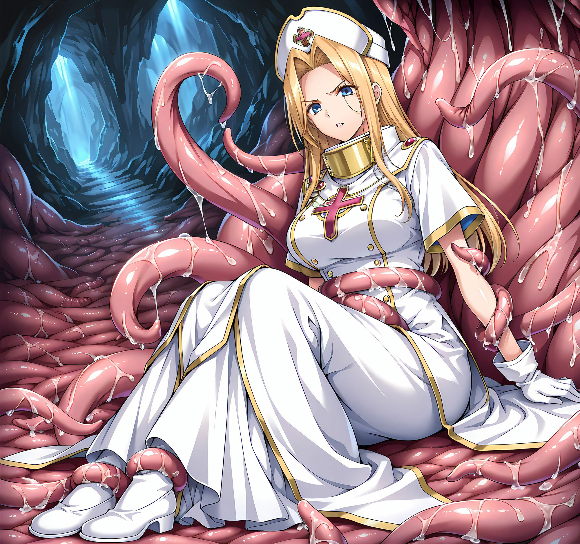 修道女洗脳丸呑み悪堕ち〜淫魔化ドスケベ交尾〜 サンプル3ページ目