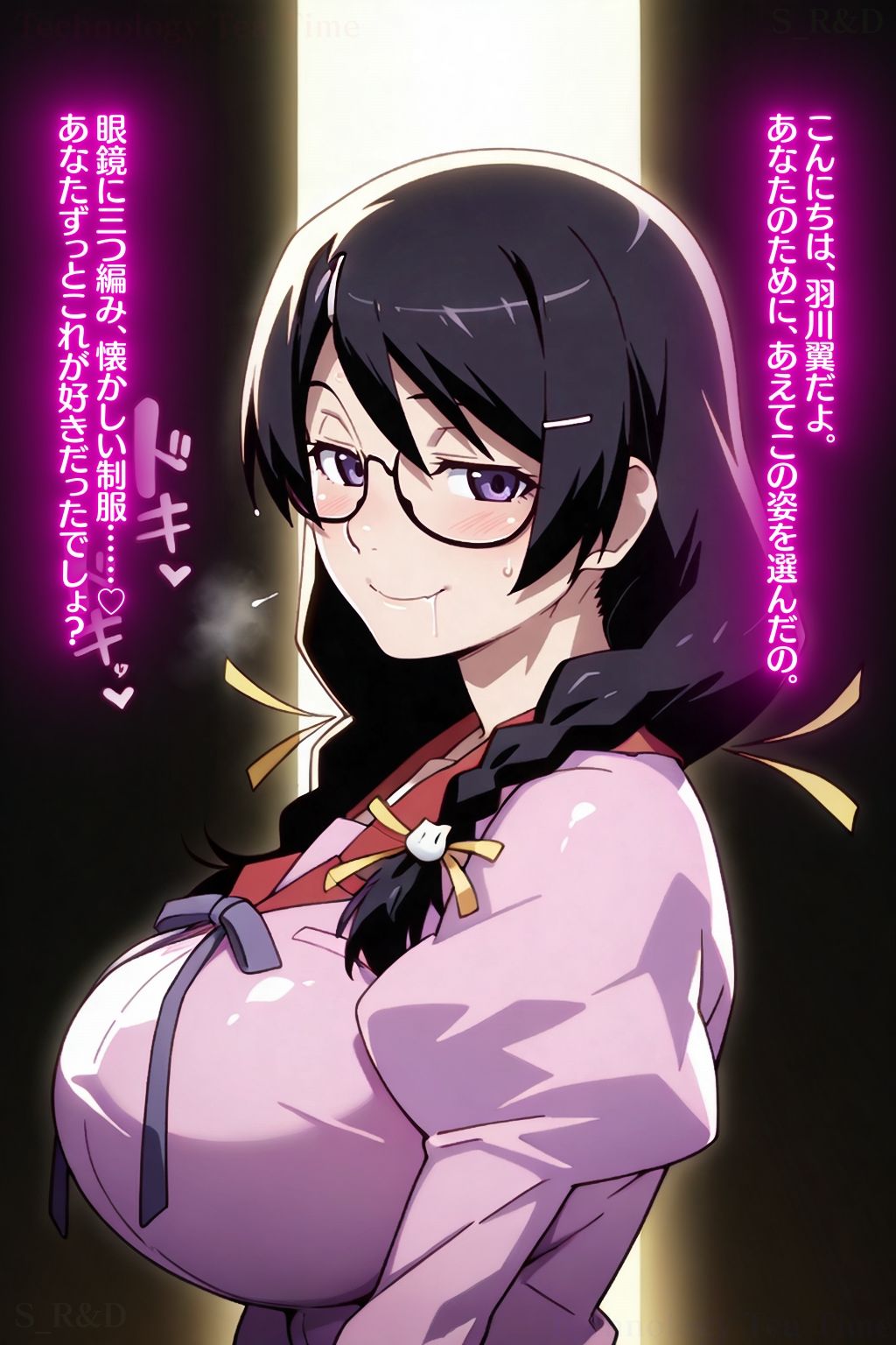 羽〇翼の淫靡な甘サド媚び奉仕〜淫らな爆乳眼鏡と情欲に溺れる倒錯性欲絶頂録〜 サンプル1ページ目