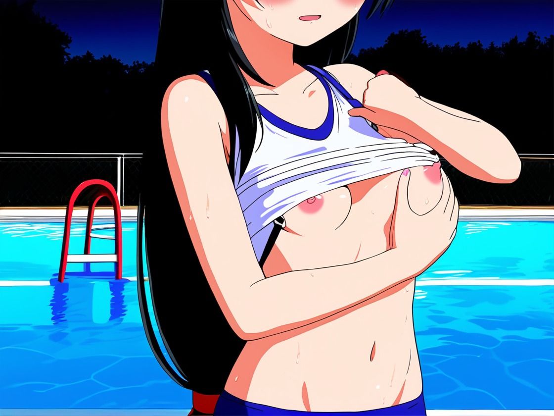 ［祭］ プールの女の子に大量中出しSEX サンプル1ページ目