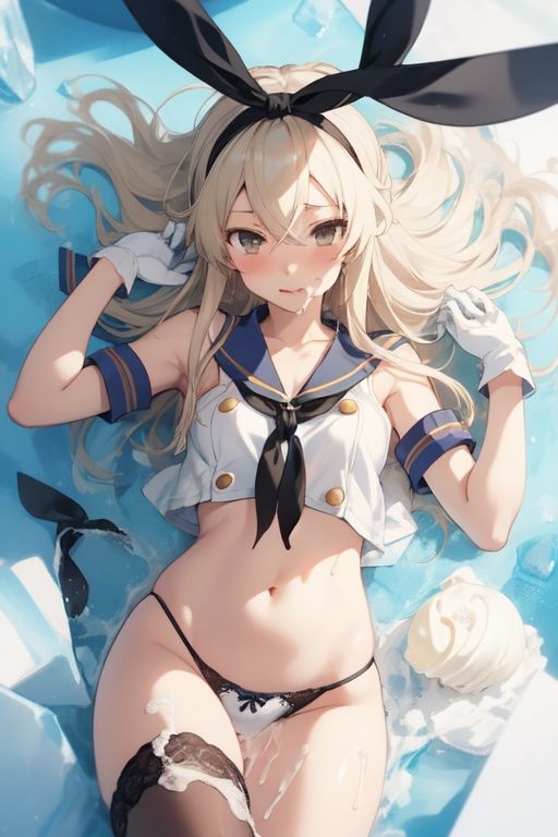 虹かけ誌  艦〇こ〇くしょん  イラスト集29 島風  お゛うっ！？ サンプル2ページ目