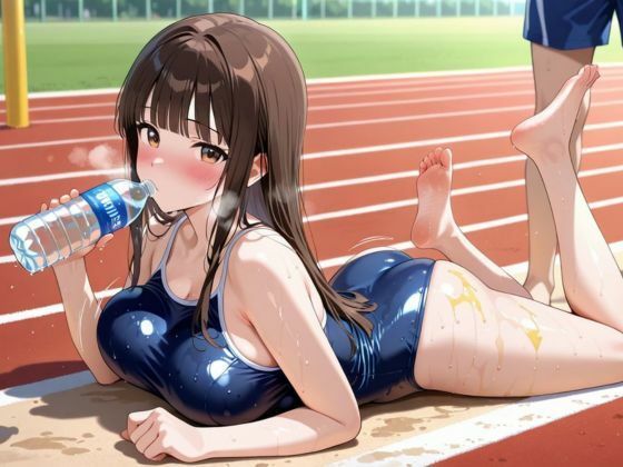 スク水で通学してみた 〜視線と密着ピチピチで濡れていく、女子校生のはじめて〜 サンプル6ページ目