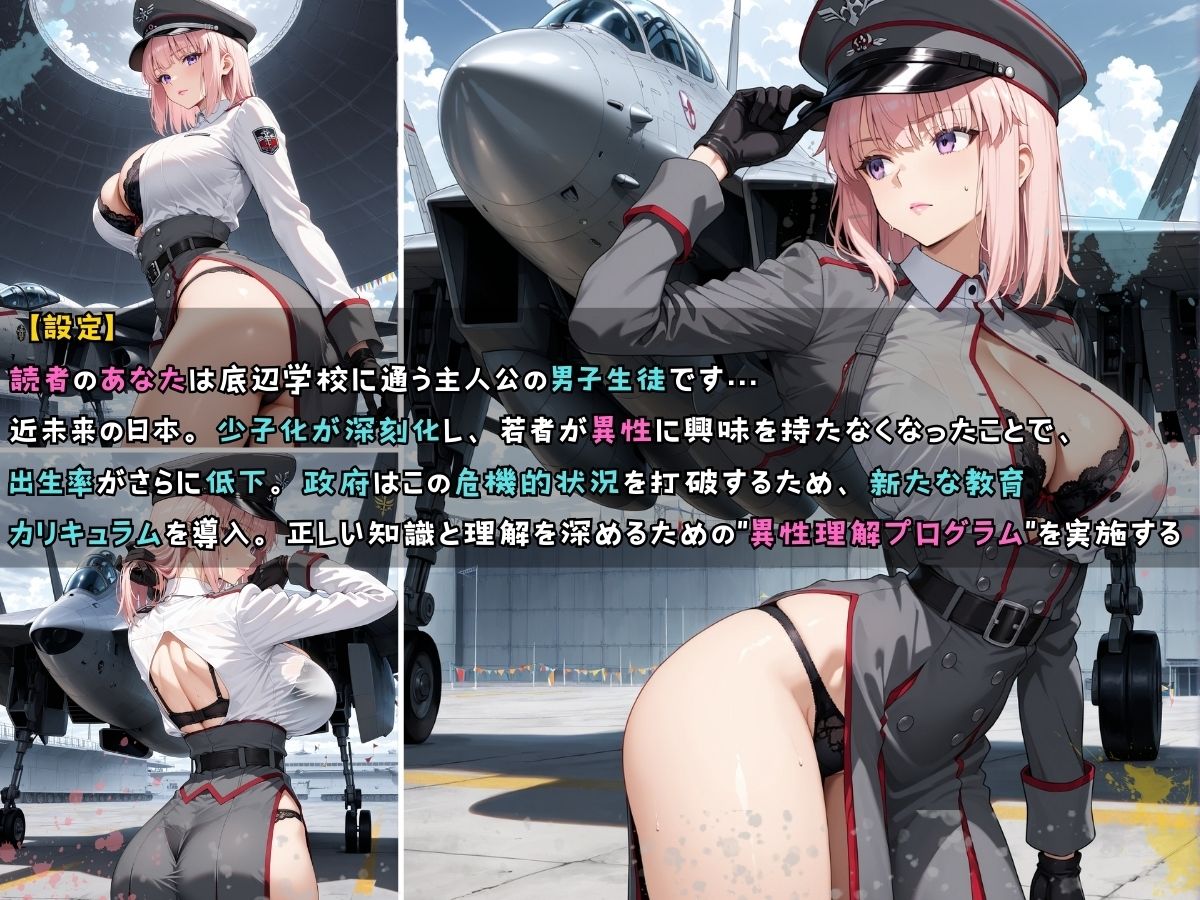 女子校生 軍服を着てエッチなことをする話 サンプル6ページ目