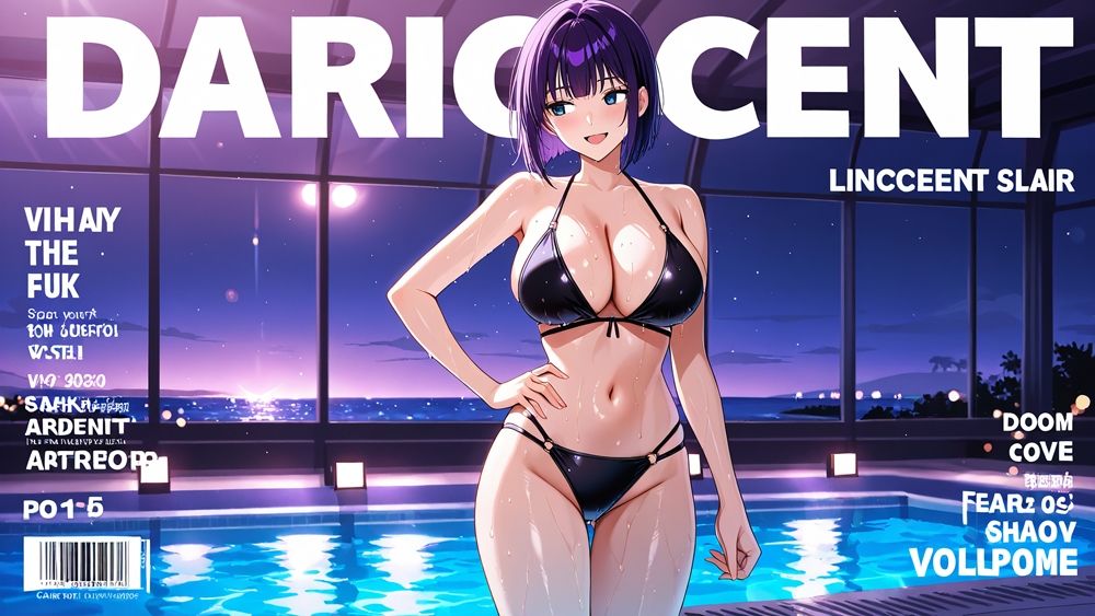 巨乳銀髪モデルと紫髪美女がカメラマンとホテルで中出し撮影会【4K】【400枚収録】 サンプル3ページ目
