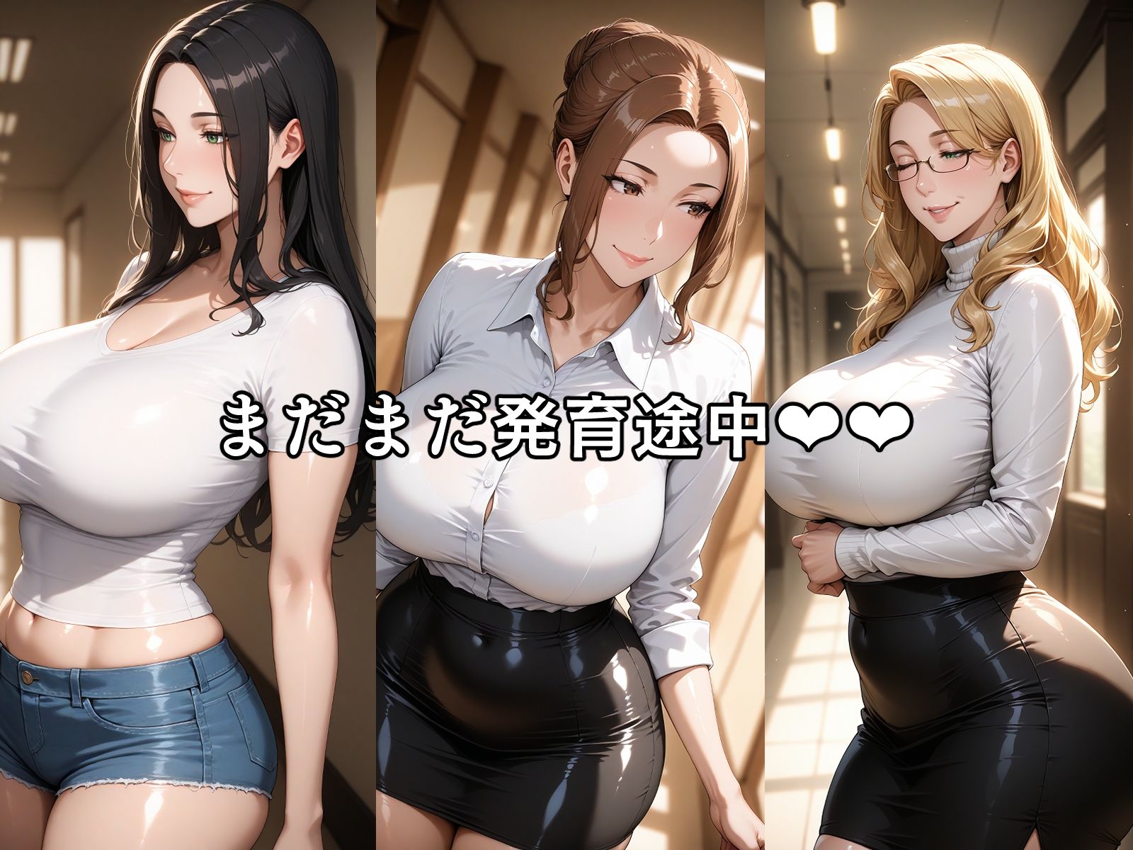 えっ！これでお母さんなの？って思うぐらい2人の娘を持つ美人でエッチな橘京香さん。 その娘の結花、小春も京香に負けないぐらいのムチムチボディの持ち主 サンプル1ページ目