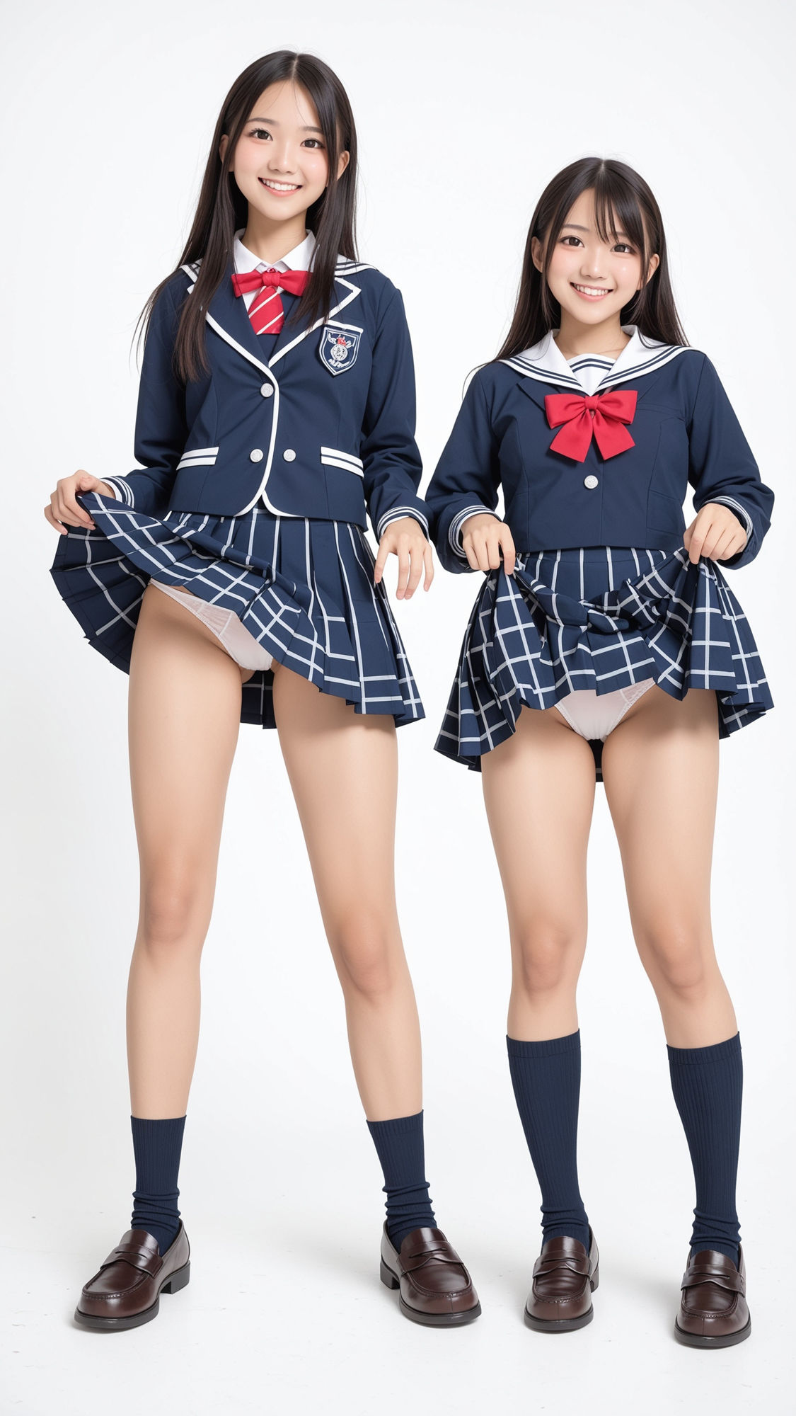 プリクラおふざけパンチラ 〜仲良し制服女子編〜 サンプル3ページ目