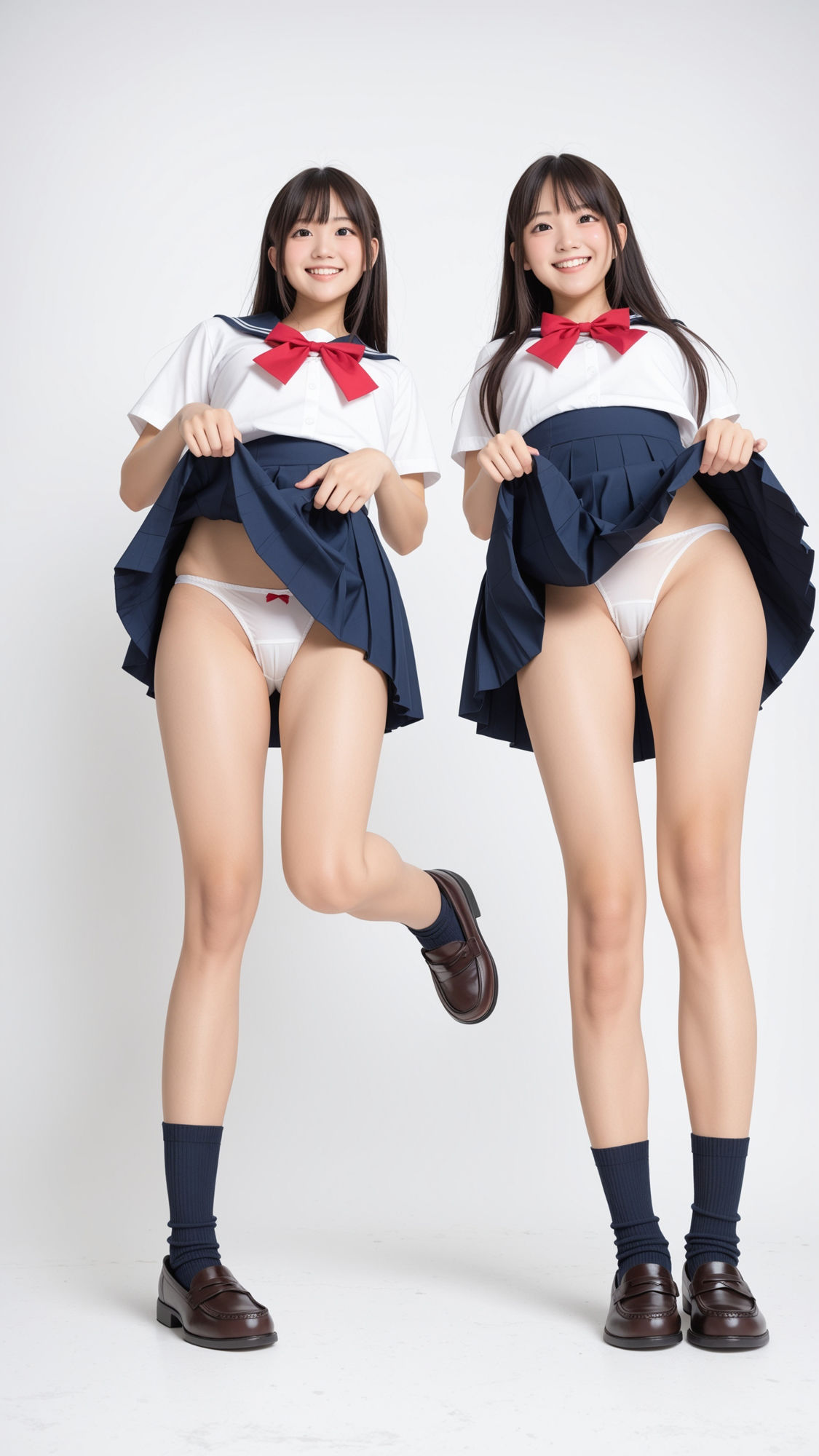 プリクラおふざけパンチラ 〜仲良し制服女子編〜 サンプル8ページ目
