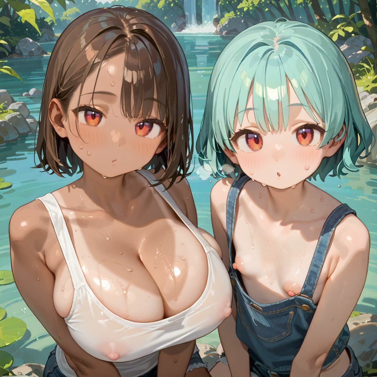 爆乳ギャルと田舎で子作りハーレム生活01 サンプル6ページ目