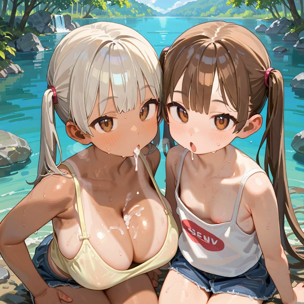 爆乳ギャルと田舎で子作りハーレム生活02 サンプル3ページ目