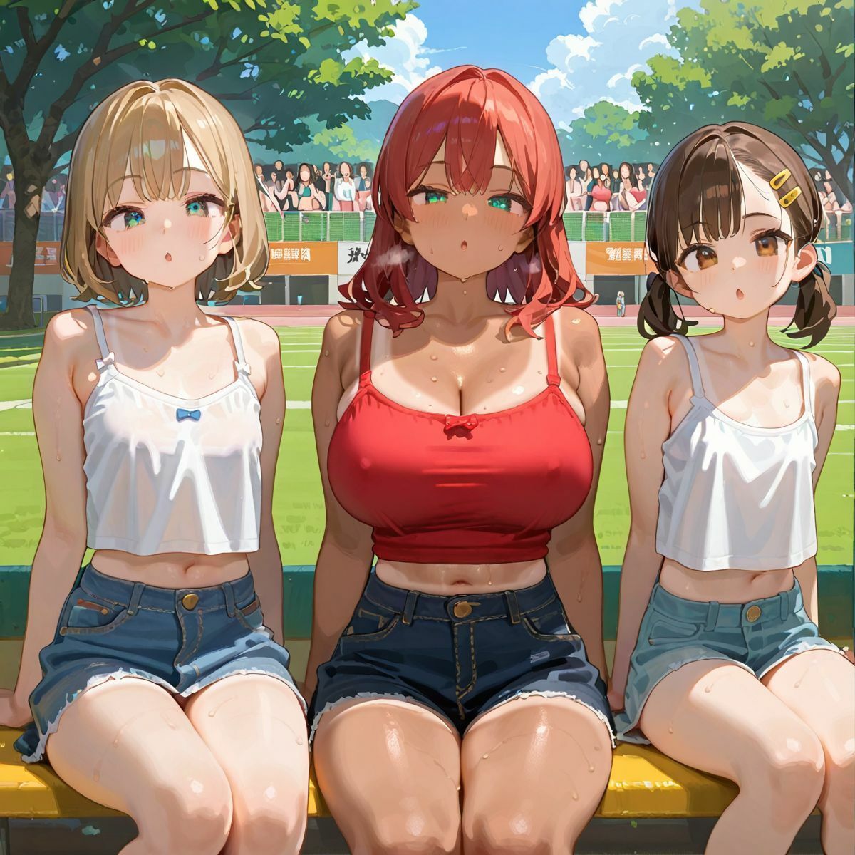 爆乳ギャルと田舎で子作りハーレム生活03 サンプル6ページ目
