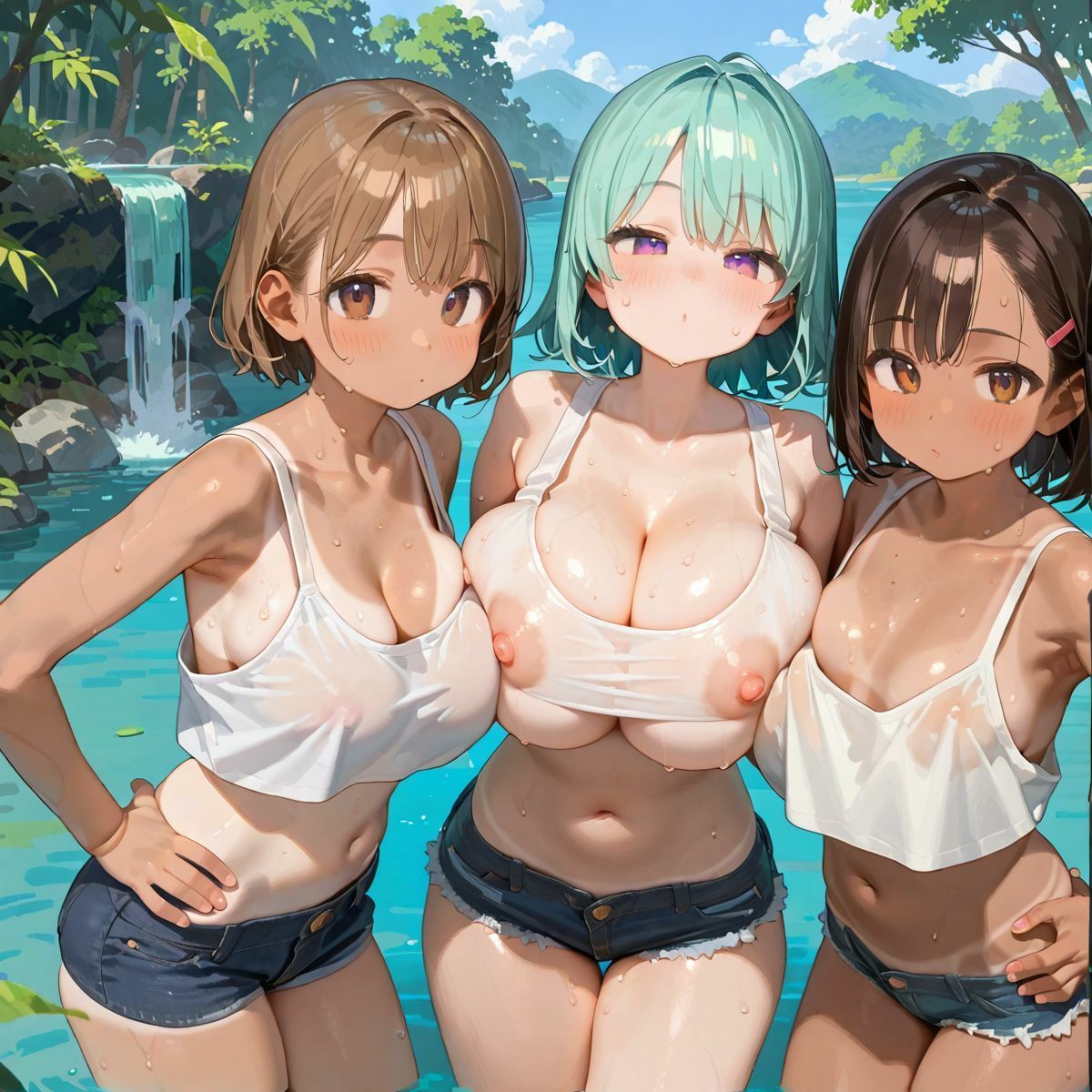 爆乳ギャルと田舎で子作りハーレム生活03 サンプル7ページ目
