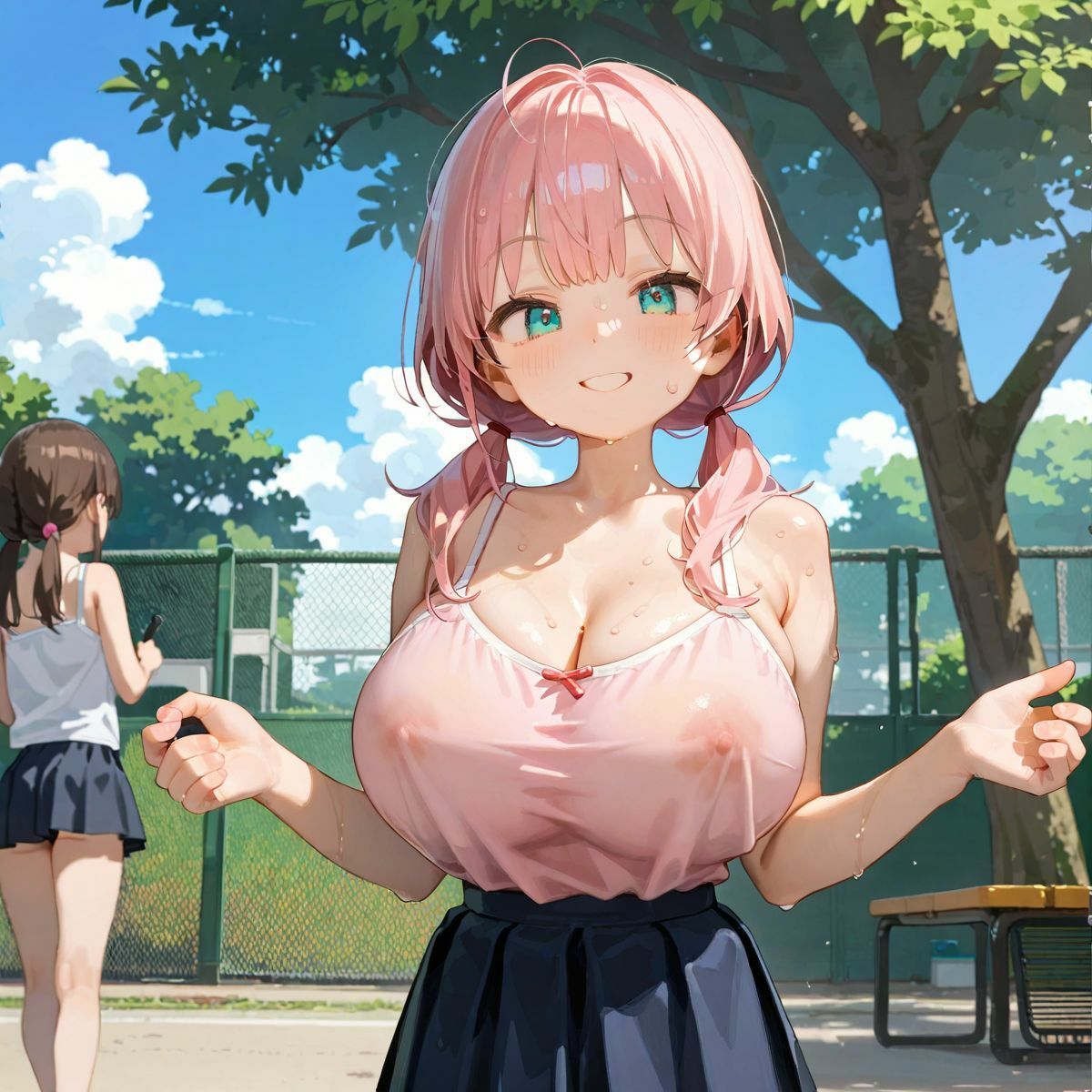 爆乳ギャルと田舎で子作りハーレム生活04 サンプル4ページ目