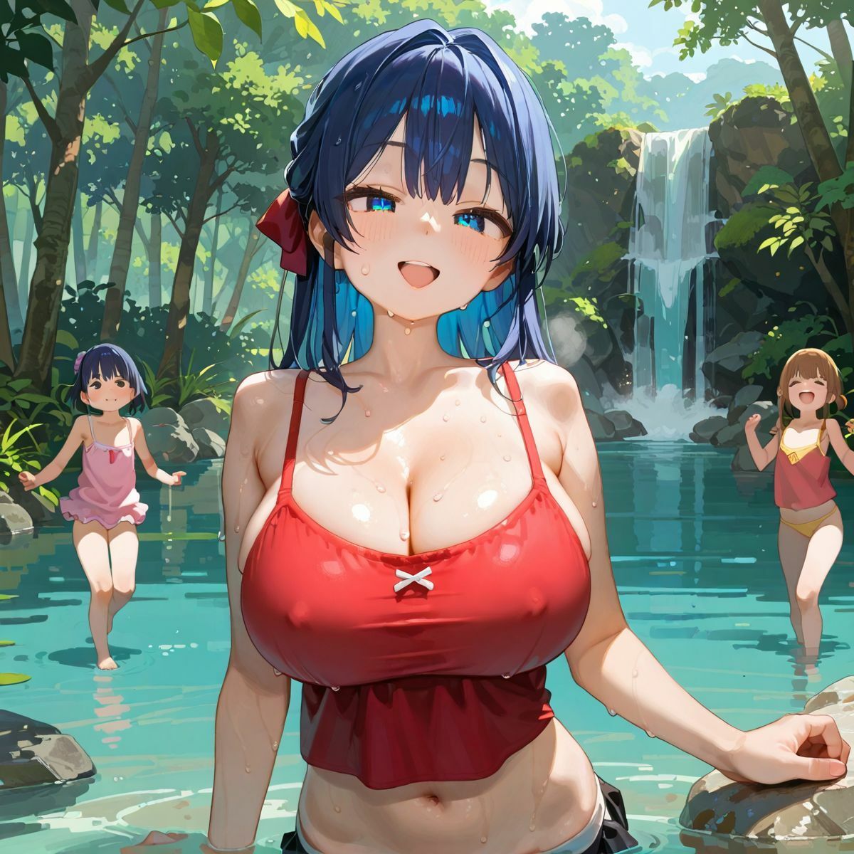 爆乳ギャルと田舎で子作りハーレム生活04 サンプル5ページ目